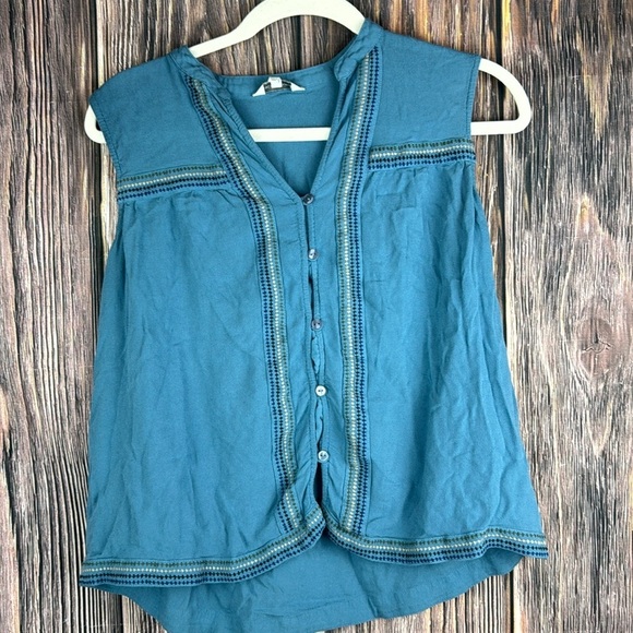 Lucky Brand Sleeveless Blouse- Size Small - Picture 1 of 5